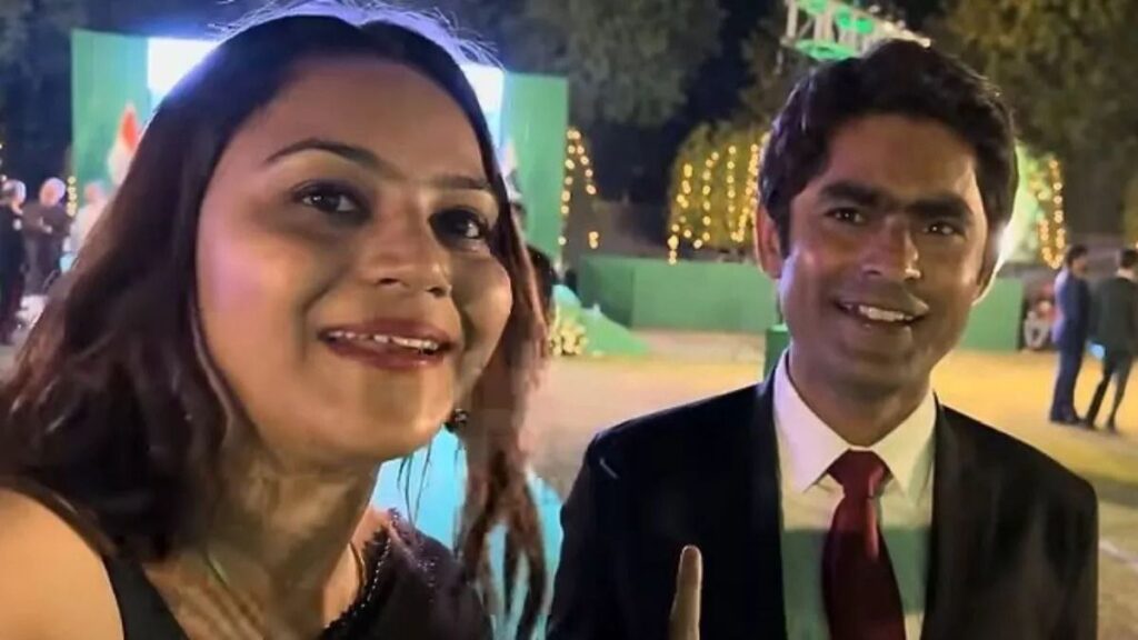 Jyoti Malhotra with Pakistan High Commission official Danish
