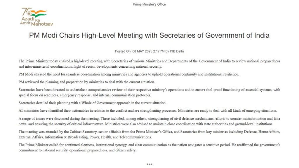 PIB Press Release