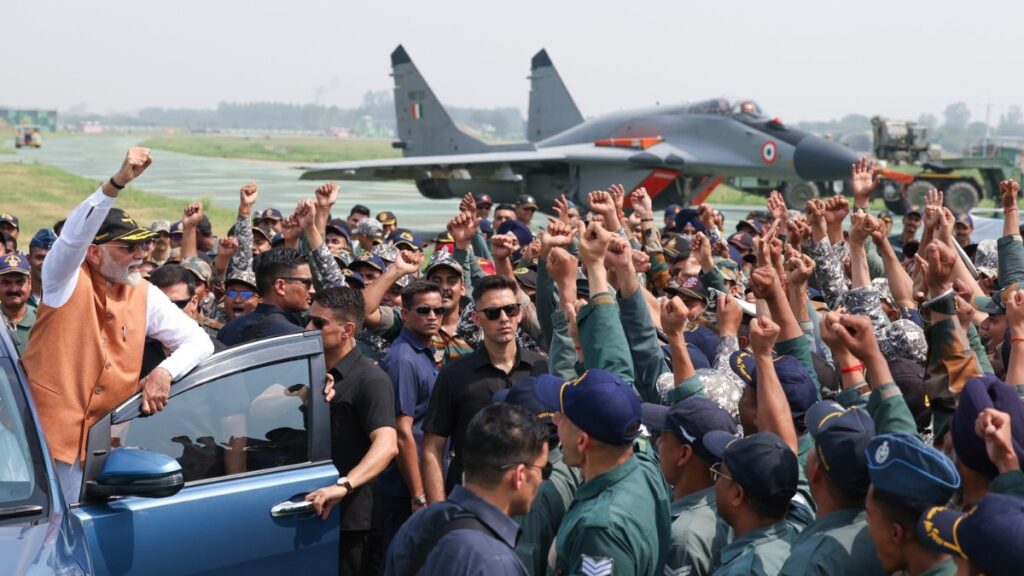 Prime Minister Narendra Modi visited the Adampur Air Base