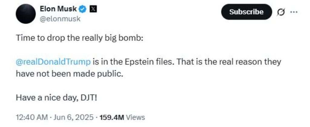 Elon X Post
