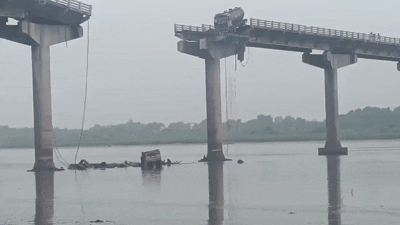 Gujarat Bridge Collapse Video