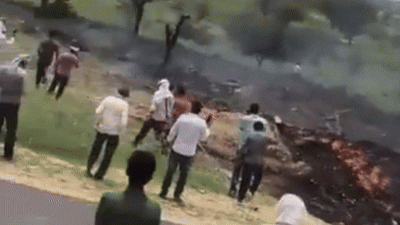 IAF Jaguar Fighter Jet Crash