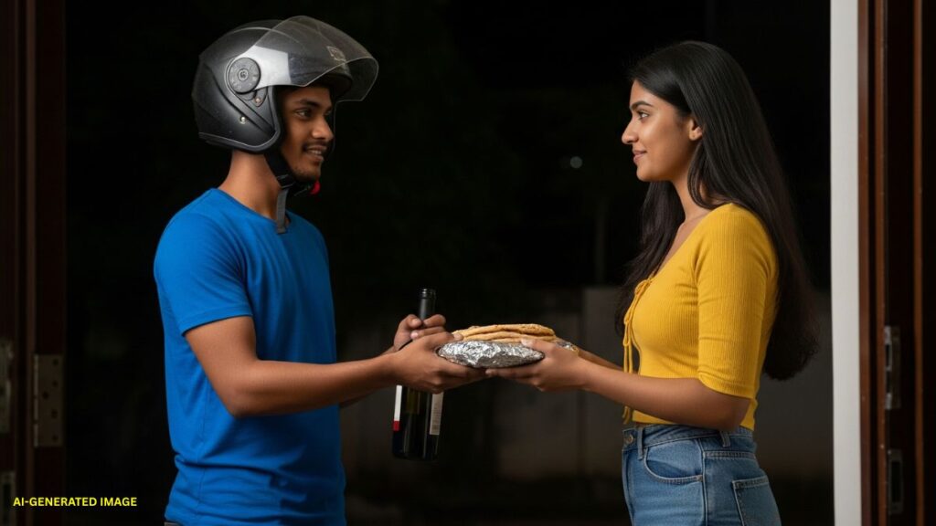 Viral Video lucknow-food-delivery-misuse-alcohol-order viral video