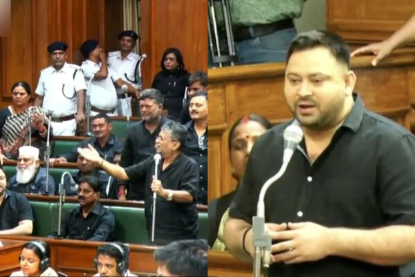 Bihar Assembly: बिहार विधानसभा में हंगामा, माइक तोड़कर तेजस्वी पर हमले की कोशिश! मां-बहन को गालियां देने का आरोप! Bihar Assembly Tejashwi Yadav
