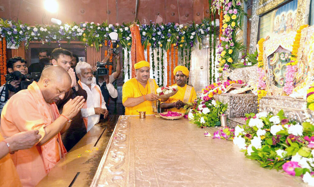 CM Yogi at Shree Krishna Janambhoomi