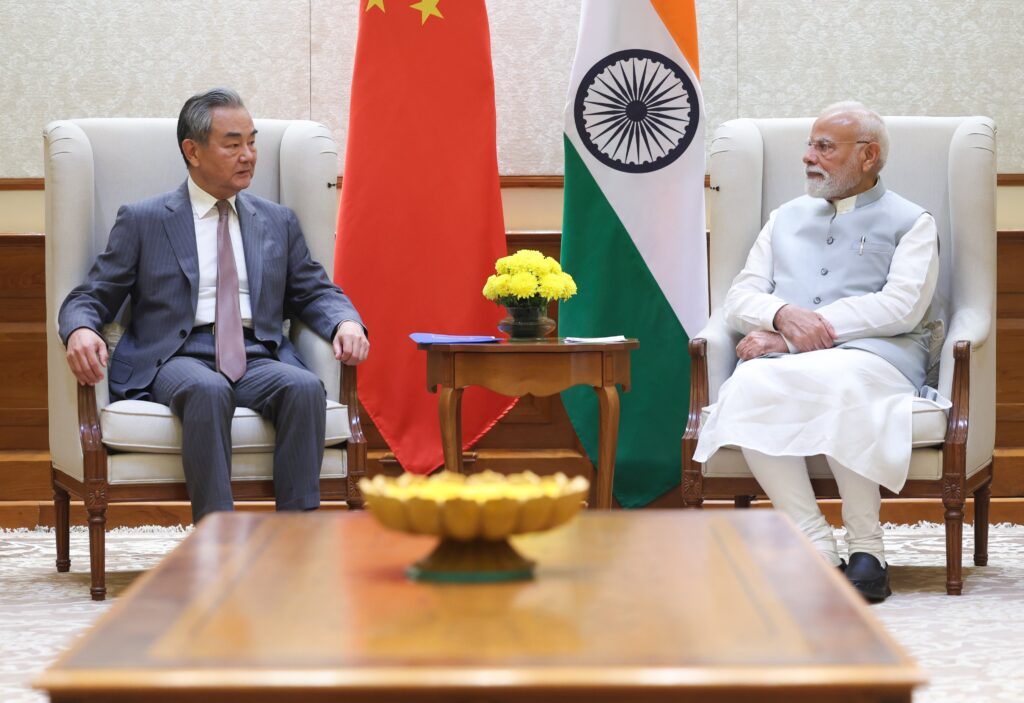 Chinese Foreign Minister Wang Yi calls-on PM Narendra Modi