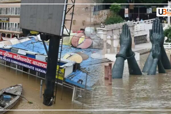 वाराणसी में Ganga का कहर! जलस्तर फिर तेजी से बढ़ा, पहुंचा खतरे के निशान के बेहद करीब Ganga River Floods in Varanasi
