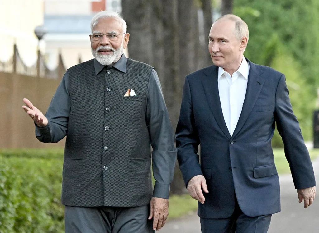 PM Modi and Vladimir Putin India Russia