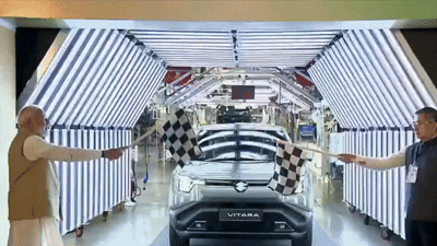 PM Narendra Modi; Maruti Electric Car E-Vitara Launch