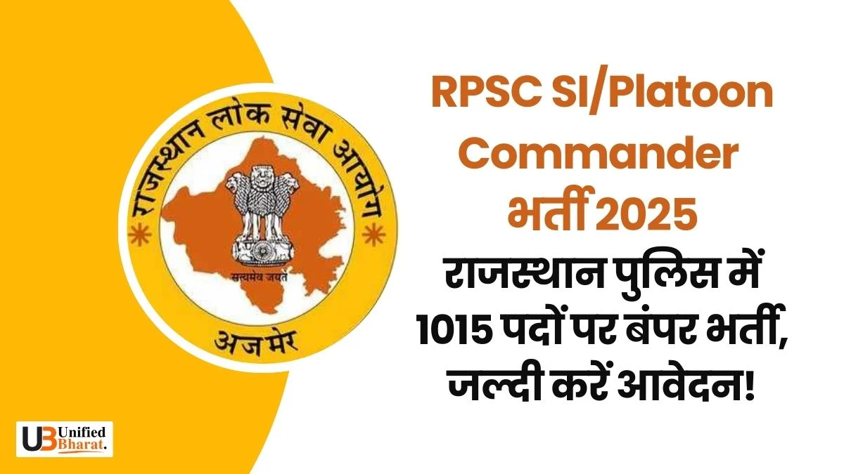 RPSC SI Platoon Commander 2025