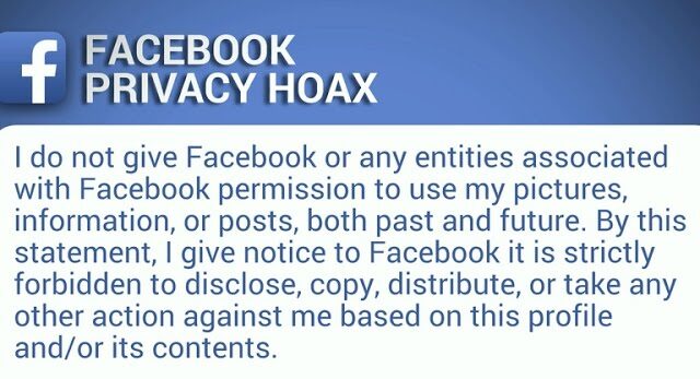 Viral Facebook Hoax