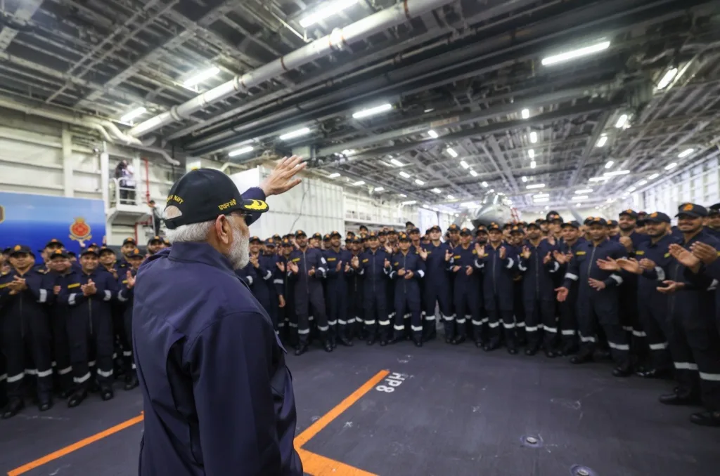 PM Modi Diwali on INS Vikrant