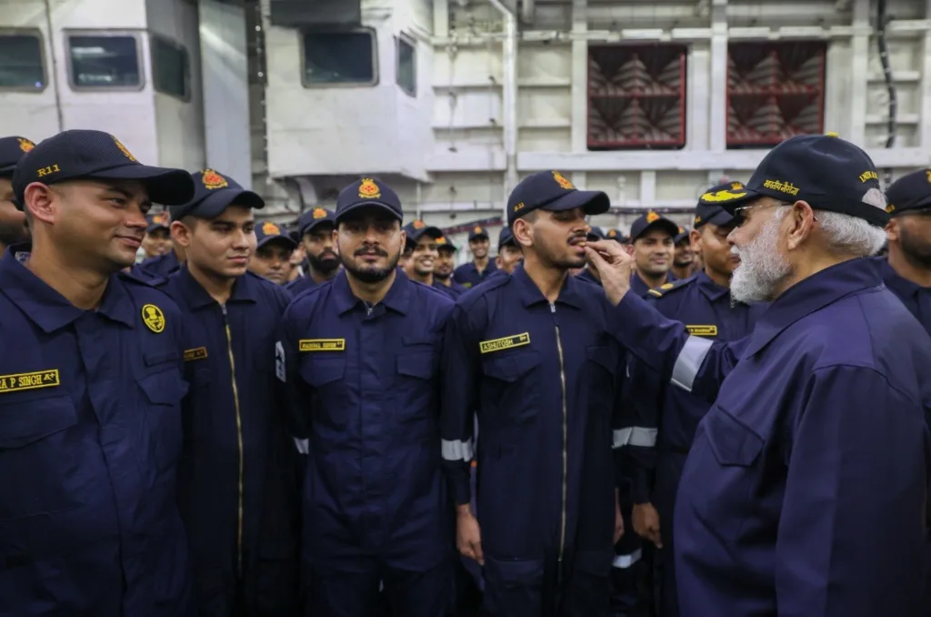 PM Modi Diwali on INS Vikrant