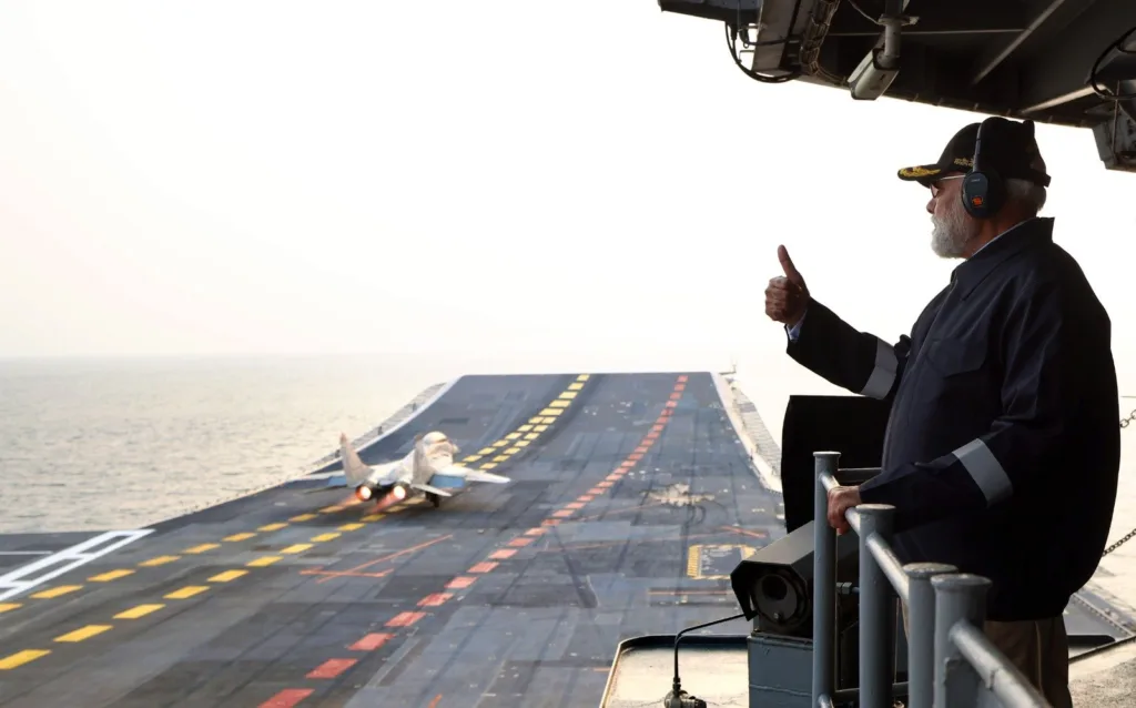 PM Modi Diwali on INS Vikrant