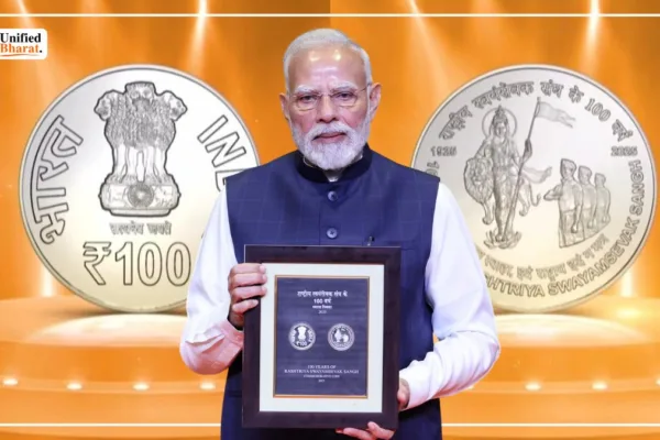PM Modi Unveils ₹100 Coin with Bharat Mata for RSS 100th Year