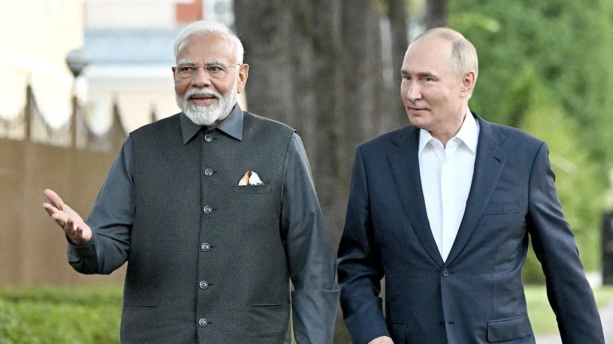 PM Modi and Vladimir Putin India Russia